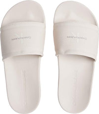 Thumbnail for Calvin Klein Jeans Damen Slide METALLIC IN MTR YW0YW01507 Flip Flops, Beige (Creamy White/Bright White), 41 EU im Sale