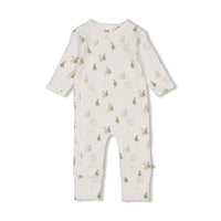 Thumbnail for Feetje N-Baby Schlafanzug Anzug Klapfuß AOP Pears RIPP-Jersey, Natur, 74 im Sale