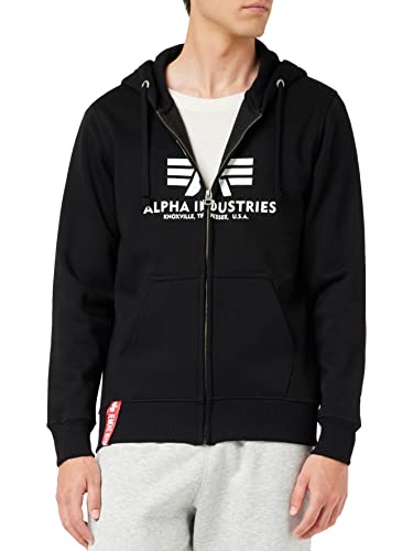 Alpha Industries Basic Zip Hoody Kapuzensweat für Herren White im Sale