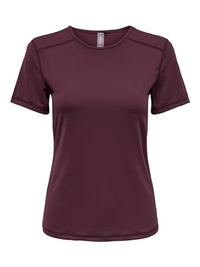 Thumbnail for ONLY Damen ONPMILA SS Slim Train Tee NOOS Activewear-Shirt, Windsor Wine, Small im Sale