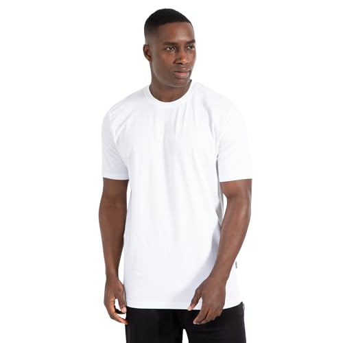 SMILODOX Herren T-Shirt Lumin - Regular Fit Rundhals Oberteil für Herren, Perfekter Stoff für den Sommer Sport Streetwear & Casual, Atmunsgsaktiv, 3D-Schriftzug in der Mitte im Sale