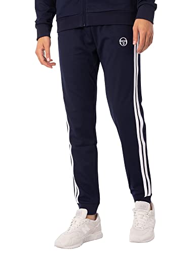 Sergio Tacchini Herren Sporthose New Damarindo weiß/Nachtblau im Sale