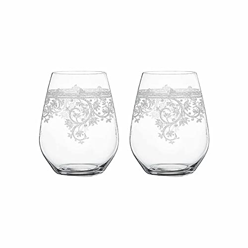 Spiegelau 2-teiliges Becher-Set, Trinkgläser, Kristallglas, 460 ml, Arabesque, 4192264 im Sale