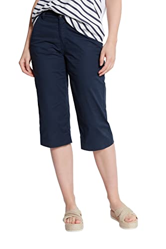 Gina Laura Damen Bermuda Freizeithose, Navy Blau, 38 im Sale