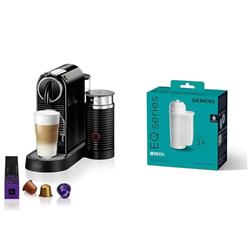 Nespresso De'Longhi EN267.BAE Citiz Kaffeemaschine mit Milchaufschäumer & Siemens BRITA Intenza Wasserfilter TZ70033A,verringert den Kalkgehalt des Wassers im Sale