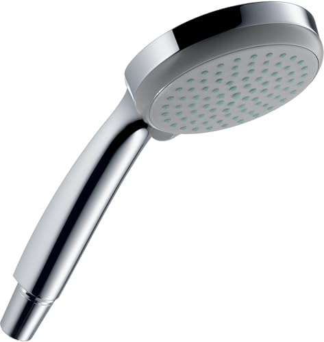 hansgrohe Croma 100 - Duschkopf, Handbrause mit 4 Strahlarten, runde Duschbrause (100 mm), Brausekopf mit Antikalk-Funktion, Chrom, 28535000 im Sale