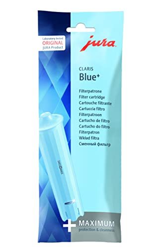 JURA original - CLARIS Blue+ Filterpatrone mit dem Plus an Hygiene - TÜV-zertifizierte Hygiene - 1er-Pack - 24228