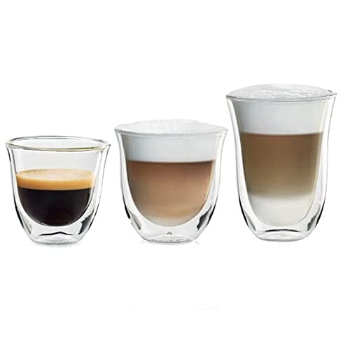 De'Longhi 5513296671 DLSC302 Delonghi Fancy Box Thermogläser, aus Glas, 1 liters , 6er-Set, transparent