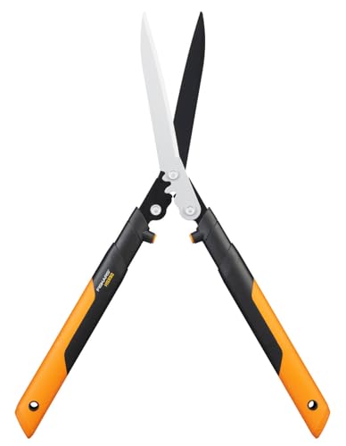 Fiskars PowerGear X Getriebe-Heckenschere, Antihaftbeschichtet, Hochwertige Stahl-Klingen, Länge: 63 cm, Schwarz/Orange, HSX92, 1023631 im Sale