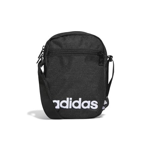 adidas, Essentials Organizer, Schultertasche, Schwarz-Weiss, Ns, Unisex-Adult im Sale