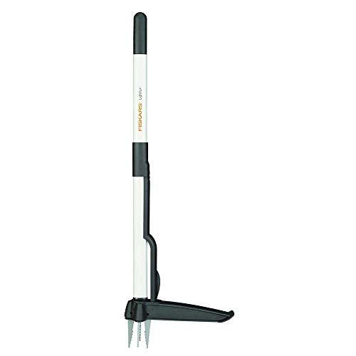 Fiskars Unkrautstecher, Länge: 90 cm, Rostfreie Stahl-Arme/Kunststoffgriff, Schwarz/Weiß, Light, 1020127 im Sale