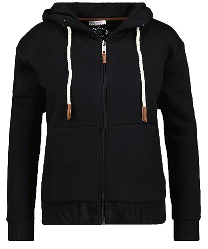 RAGMAN Damen Cardigan Hoody L, Schwarz-009 im Sale