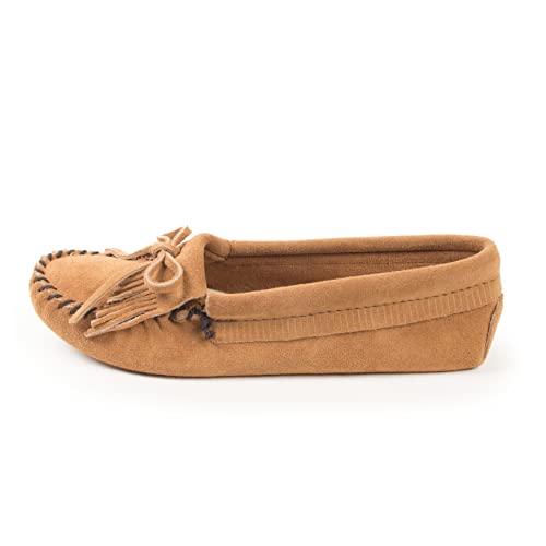 Minnetonka Damen Kilty Suede Moc 107T Mokassin, Beige (TaupeTaupe), EU im Sale