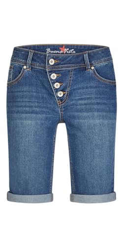 Buena Vista Damen Jeansshorts Malibu-Short Stretch Denim im Sale