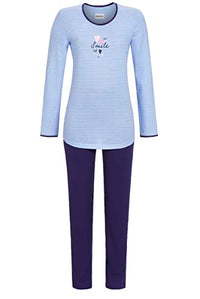 Thumbnail for Ringella Damen Pyjama mit Motivdruck Blue Bell 46 3511209,Blue Bell, 46 im Sale