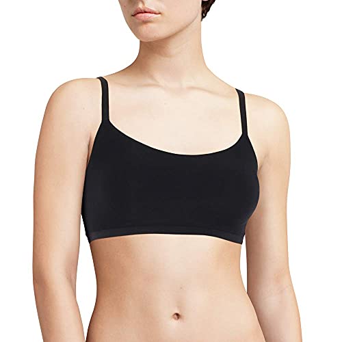 Chantelle SOFTSTRETCH, Bustier Mit Soft Cups, Rundhalsausschnitt mit Spitzenrücken, Unnsichtbare Unterwäsche für Damen, Schwarz, im Sale