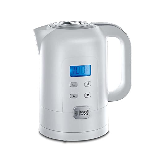 Russell Hobbs Wasserkocher mit Temperatureinstellung Digital [25°-100°C, u.a. für Babynahrung, Soll & Ist-Temperatur-LCD Anzeige] Precision Control (1,7l, 2200W, Warmhaltefunktion, Babymilch) 21150-70 im Sale