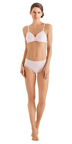 HANRO Damen Cotton Lace Schalen Soft Bügelloser BH, Beige (Powder 1381), 70B im Sale