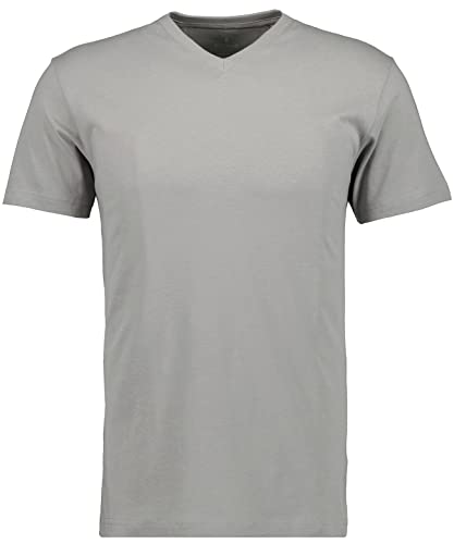 RAGMAN Herren T-Shirt V-Ausschnitt Single-Pack , Grau-Beige-215 im Sale