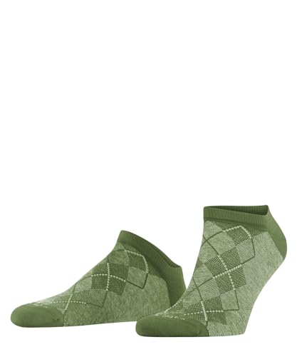 Burlington Herren Carrington M SN Baumwolle kurz Gemustert 1 Paar Sneakersocken, Grün (Moss 7482), 40-46 im Sale