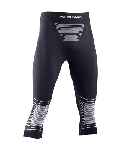 X-Bionic Herren Energizer 4.0 3/4 Men Pants, Opal Black/Arctic wh, S im Sale