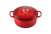 Thumbnail for Le Creuset Signature Gusseisen-Bräter mit Deckel, Ø 26 cm, Rund, Für alle Herdarten und Induktion geeignet, Volumen: 5,3 l, 5,135 kg, Kirschrot, 21177260602430 im Sale