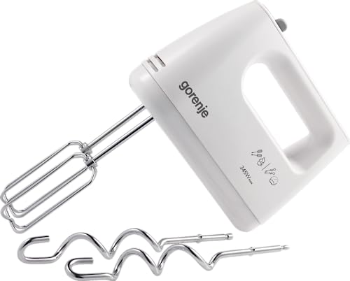 Gorenje M360CW Handmixer Mixer 345 W Quirl und Knethaken im Sale