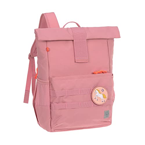 LÄSSIG Kinderrucksack mit Brustgurt Freizeitrucksack wasserabweisend, 12 Liter/Medium Rolltop Backpack pink im Sale