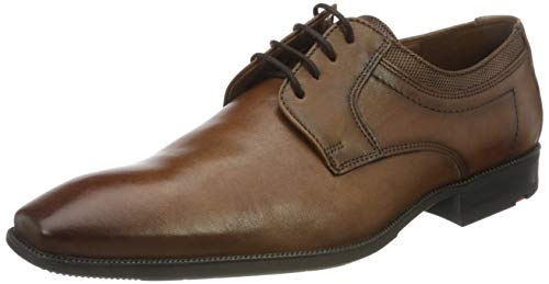 LLOYD Herren Schnürhalbschuhe LACOUR, Männer Businessschuhe,Derby,Normalweit,schnürschuhe,schnürer,Businessschuhe,Derby,Man,Cognac,43 EU / 9 UK im Sale