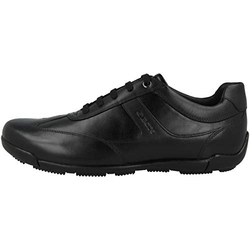 Geox Herren U Edgware A Sneaker, Schwarz, 43 EU im Sale