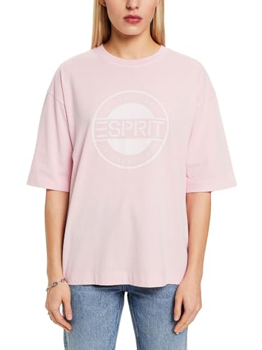 ESPRIT Damen 024ee1k330 T-Shirt, 695/Pastel Pink, M im Sale