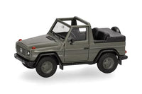 Thumbnail for herpa Modellauto Mercedes-Benz G-Klasse (W460) Bundeswehr, Miniatur im Maßstab 1:87, Sammlerstück, Made in Germany, Modell aus Kunststoff im Sale