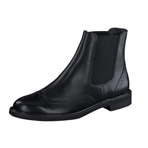 Paul Green Damen Chelsea-Stiefelette, Frauen Chelsea Boots,uebergangsschuhe,uebergangsstiefel,Schlupfstiefel,flach,Stiefel,Schwarz (Black),40 EU / 6.5 UK im Sale