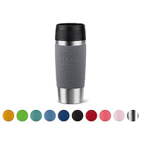 Thumbnail for Emsa N20205 Travel Mug Classic Tasse isotherme 360ml | Acier inoxydable | 4h chaud et froid 8h | 100% étanche | Anti-fuite | Passe au lave-vaisselle | Ouverture à 360° | Gris poivre