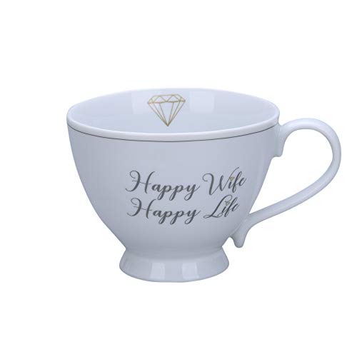 Krasilnikoff Happy Chic Cup, Happy Wife. Happy Life