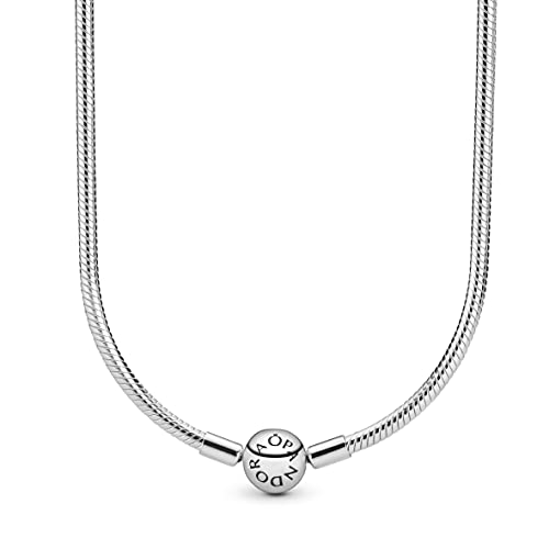 PANDORA Damen Schlangen- Gliederhalskette Sterling- Silber 590742HV-45, 45 cm im Sale