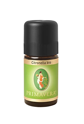 PRIMAVERA Ätherisches Öl Citronella bio 5 ml - Aromaöl, Duftöl, Aromatherapie - erheiternd, erfrischend - vegan im Sale