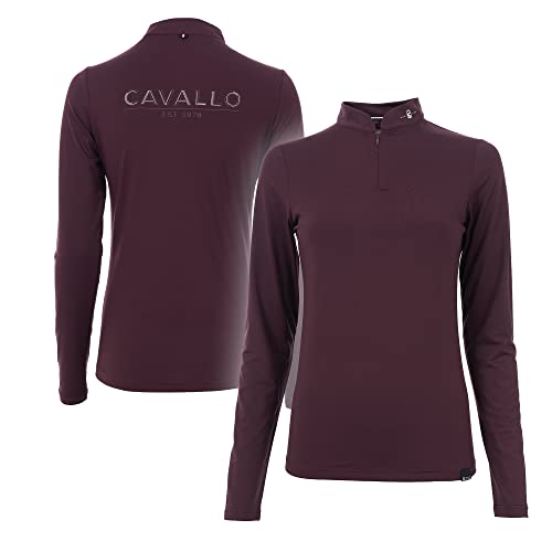 Cavallo Stehkragenshirt EDERA in red Wine, im Sale