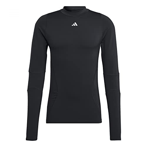 Adidas Mens T-Shirt (Long Sleeve) Techfit Cold.Rdy Long-Sleeve Top, Black, IA1131, im Sale