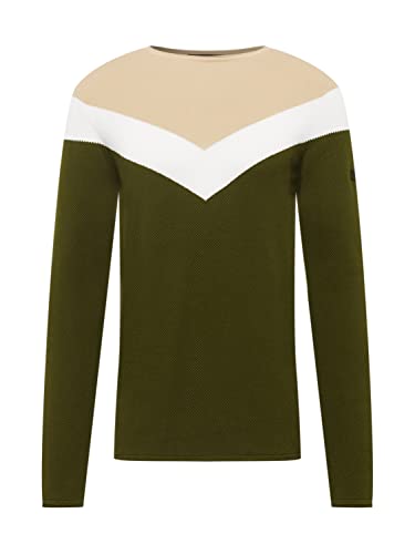 KEY LARGO Herren RÜDIGER Round Pullover, Sand-Olive (2051), im Sale