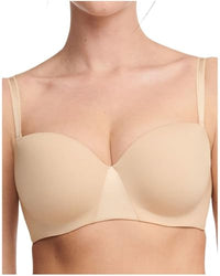 Thumbnail for Chantelle ESSENTIALL, Bandeau T-Shirt-BH, Unnsichtbare Unterwäsche für Damen, Beige Dore, 85E im Sale