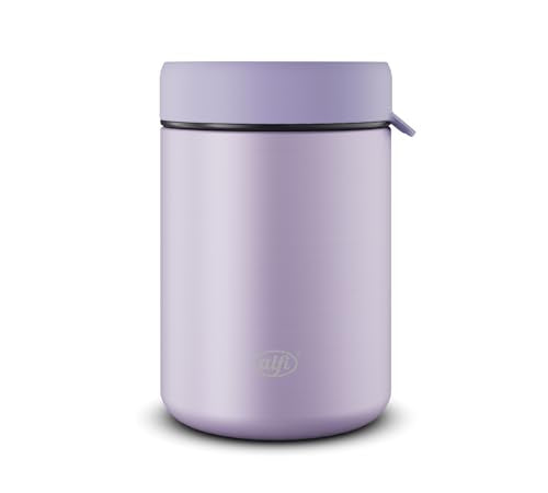 alfi ISO FOOD MUG 350ml, lila pastell, Edelstahl Thermobehälter für Essen, Isolierbehälter für Suppen, Salat, Müsli to go, hält 5 Stunden warm, 10 Stunden kalt, spülmaschinenfest, BPA-frei