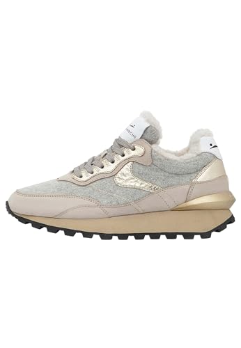 VOILE BLANCHE Sneakers aus Veloursleder und Filz, grau 38 im Sale