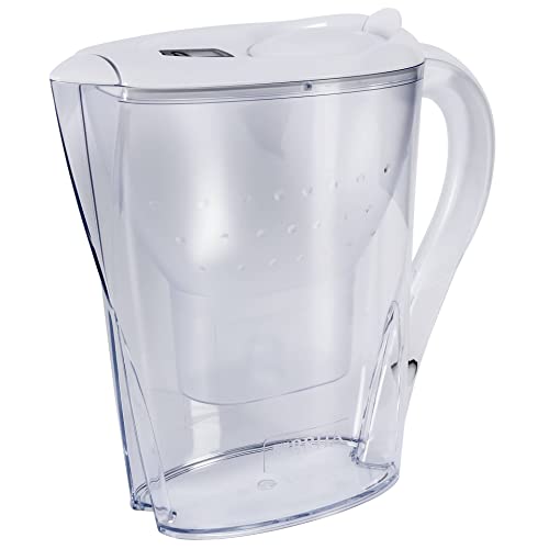 BRITA Wasserfilter Marella weiß (2,4l) inkl. 1 MAXTRA+ Filterkartusche - Filter reduziert Kalk, Chlor, Blei, Kupfer & geschmacksstörende Stoffen im Leitungswasser/schützt Küchengeräte vor Verkalkung im Sale