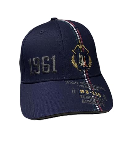 Aeronautica Militare HA1149 Tricolori Herren Kappe mit Visier, Baseball, blau, One size im Sale