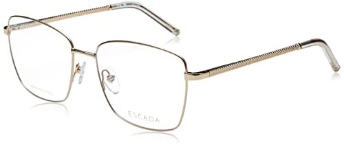 Escada Damen Vesd76 Sonnenbrille, Glänzendes Roségold mit beigefarbenen Teilen, 70 im Sale