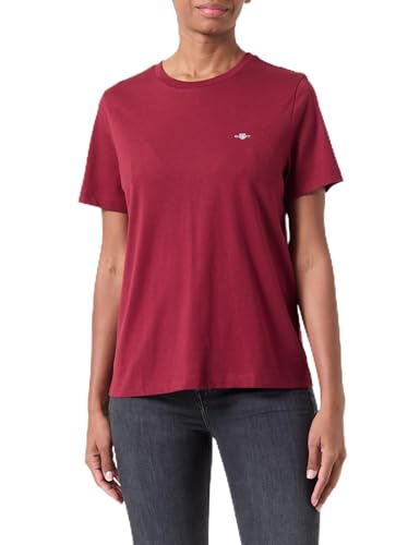 GANT Damen REG Shield SS T-Shirt, Caramel BEIGE, im Sale