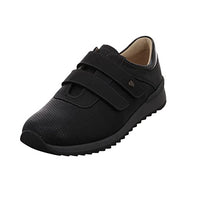 Thumbnail for Finn Comfort Damen Slipper Schuhe Ivrea Klettschuh Lederkombination Freizeit Elegant Slip-Ons Uni bequem weit Klettverschluss im Sale