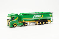 Thumbnail for herpa 316057 Scania LKW Modell CS 20 HD Silo-Sattelzug Intr, Miniatur im Maßstab 1:87, Sammlerstück, Made in Germany, aus Kunststoff Miniaturmodell, grün im Sale