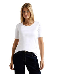 Thumbnail for Cecil Damen Lena T Shirt, Weiß (White 10000), S EU im Sale